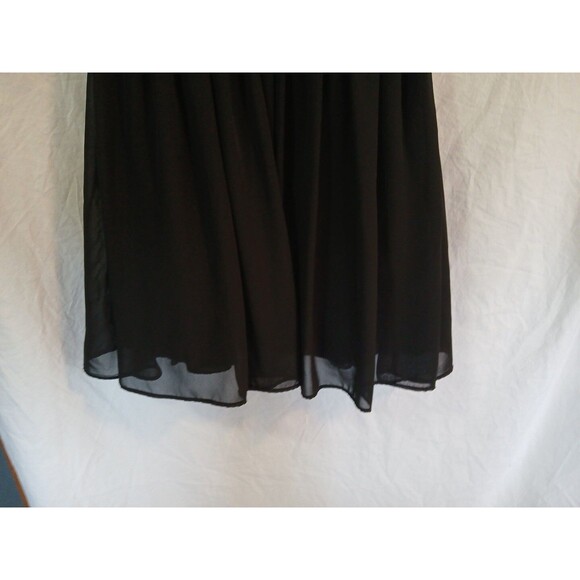 B. Darlin Junior/Womens Black And Gold High Neck Beaded Skater Dress Size 1/2 - Picture 10 of 16